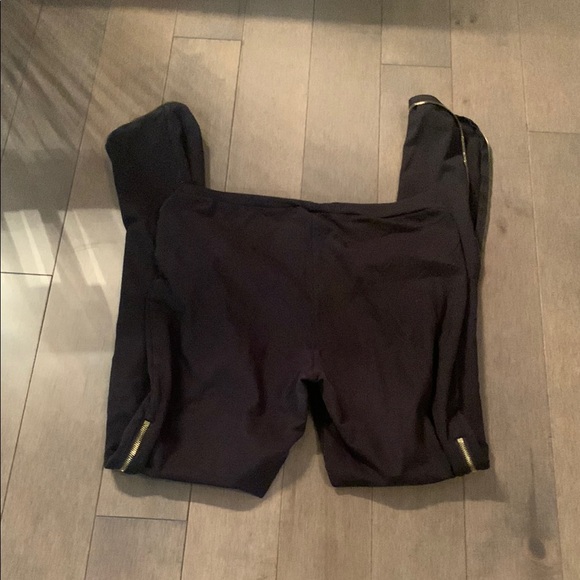 Nordstrom Black Pants with Gold Zippers - Picture 5 of 5
